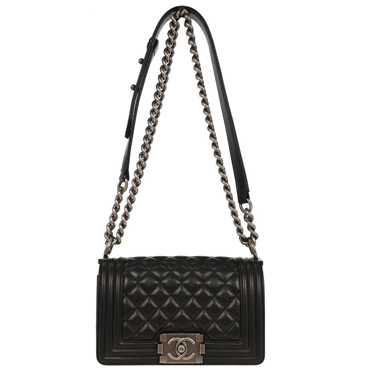 Boy Chanel 2019 Black Caviar Small Chain Shoulder Bag