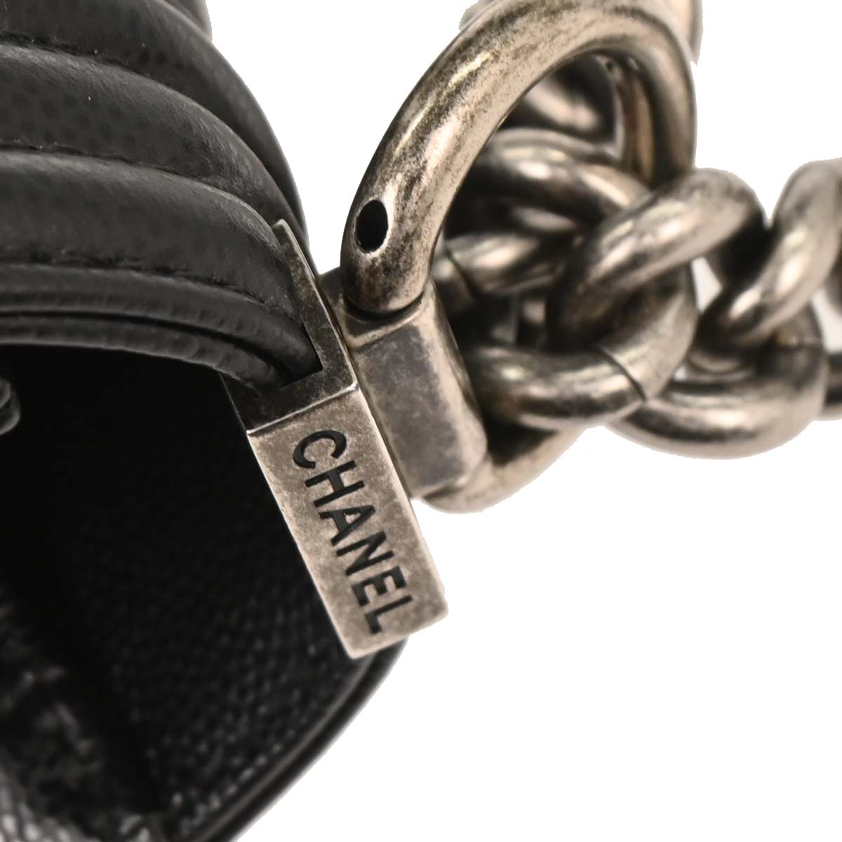 Boy Chanel 2019 Black Caviar Small Chain Shoulder Bag