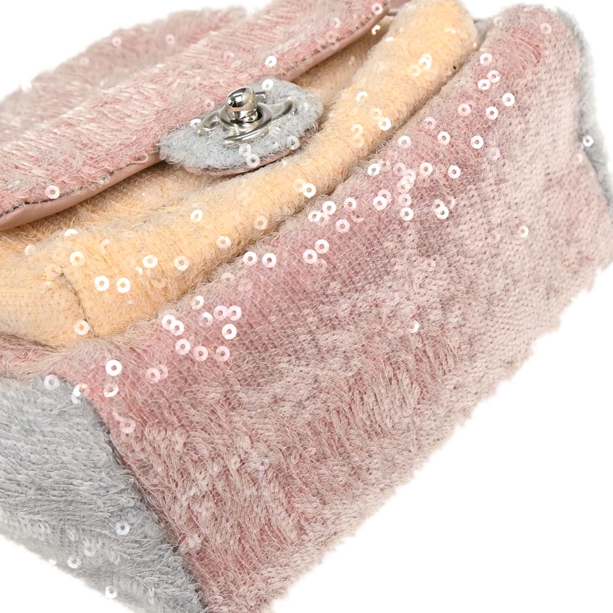 Chanel 2018 Pink Calfskin Sequins Backpack