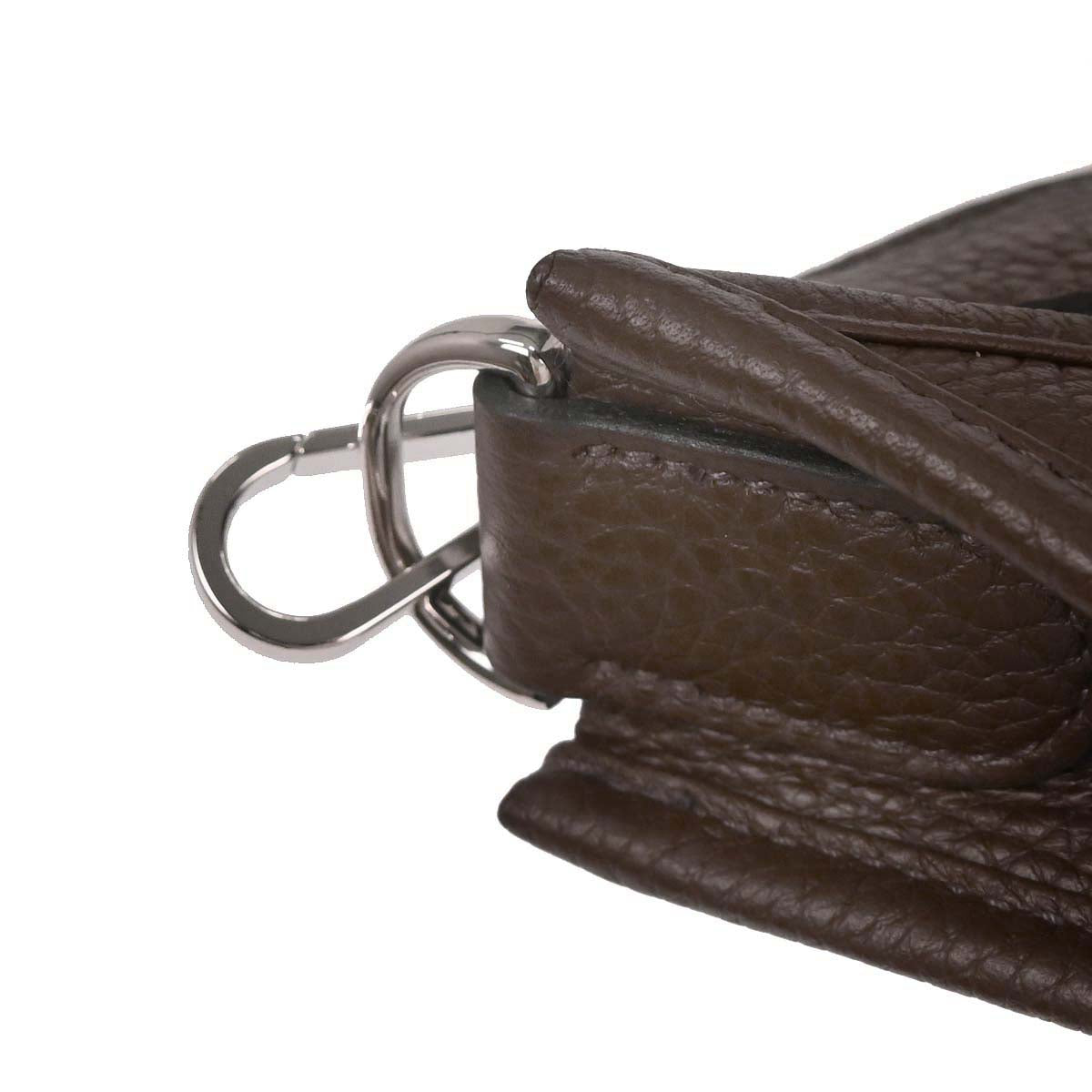 Hermes Chocolat Togo Evelyne 3 29 PM Shoulder Bag