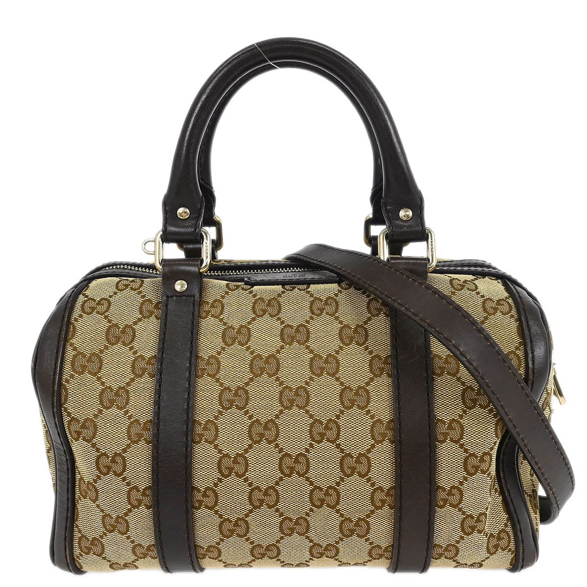 Gucci Beige GG 2way Duffle Shoulder Handbag