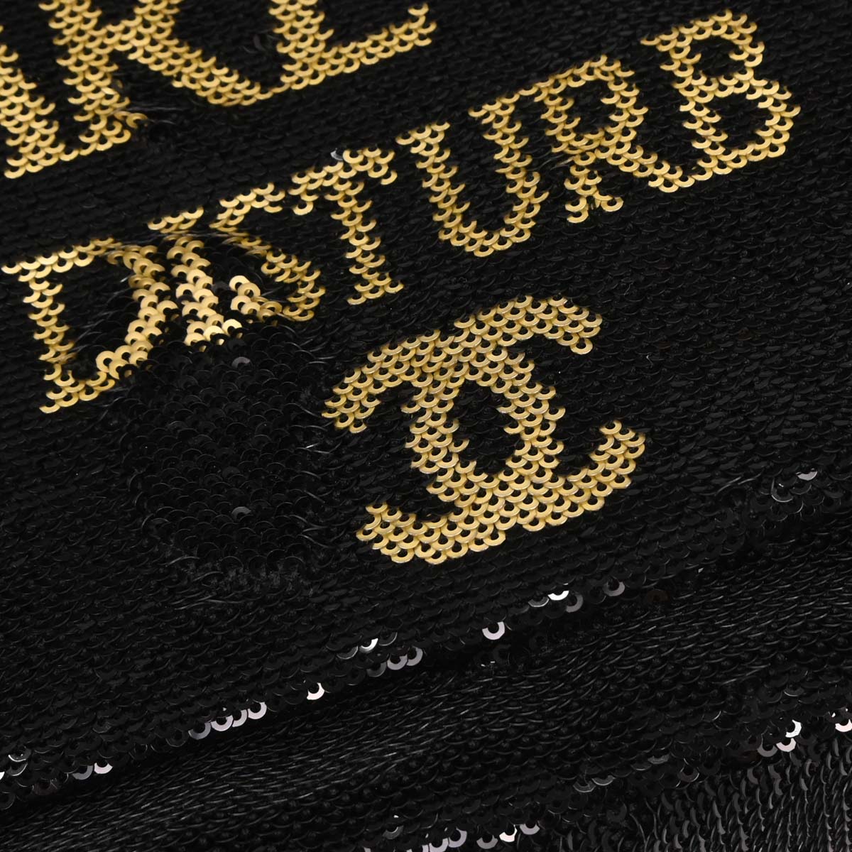 Chanel 2017-2018 Black Sequins Dare To Disturb Shoulder Bag