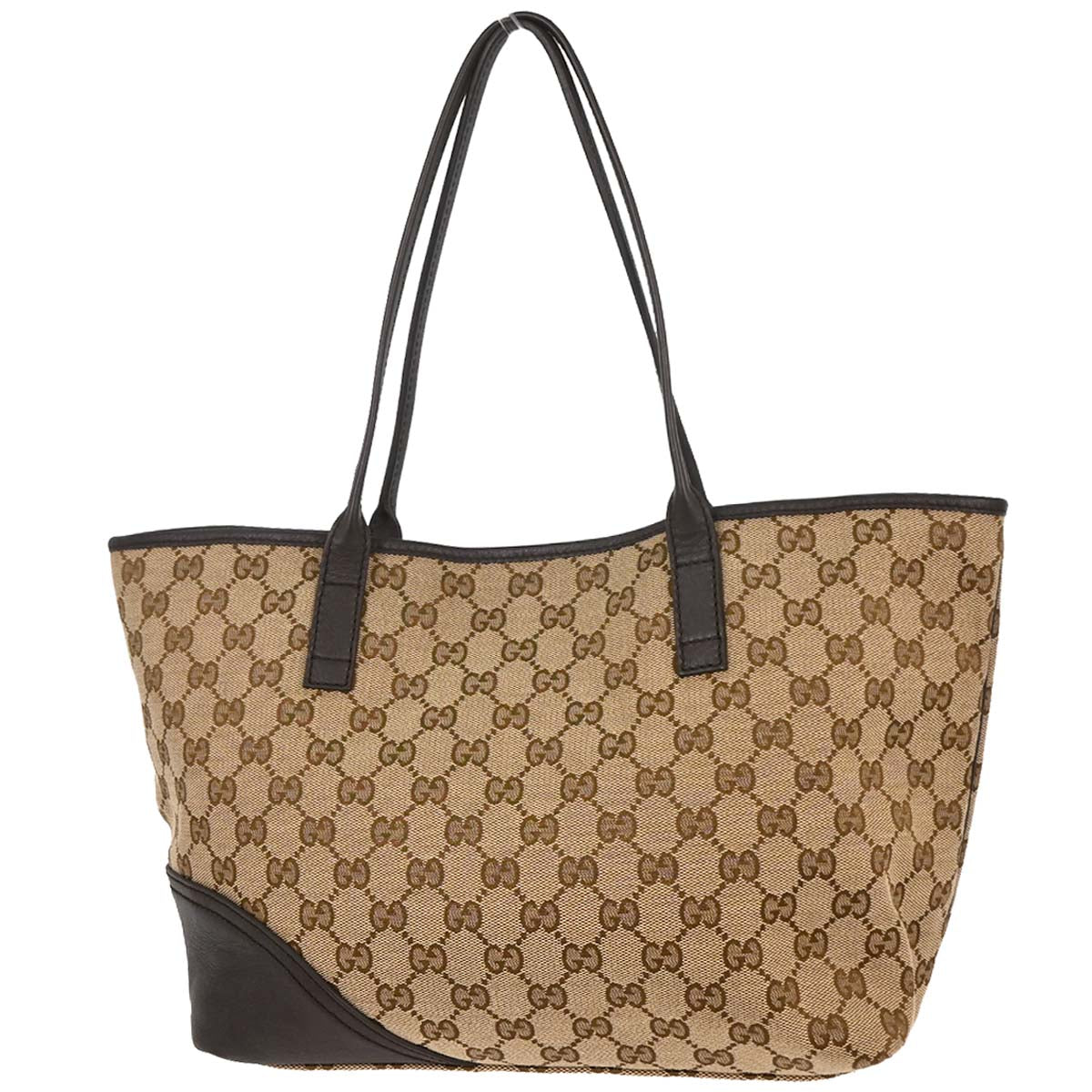 Gucci Brown Beige GG Tote Bag
