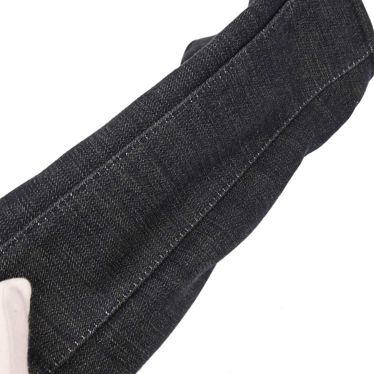 Chanel 2012-2013 Navy Denim Small Deauville Tote Handbag