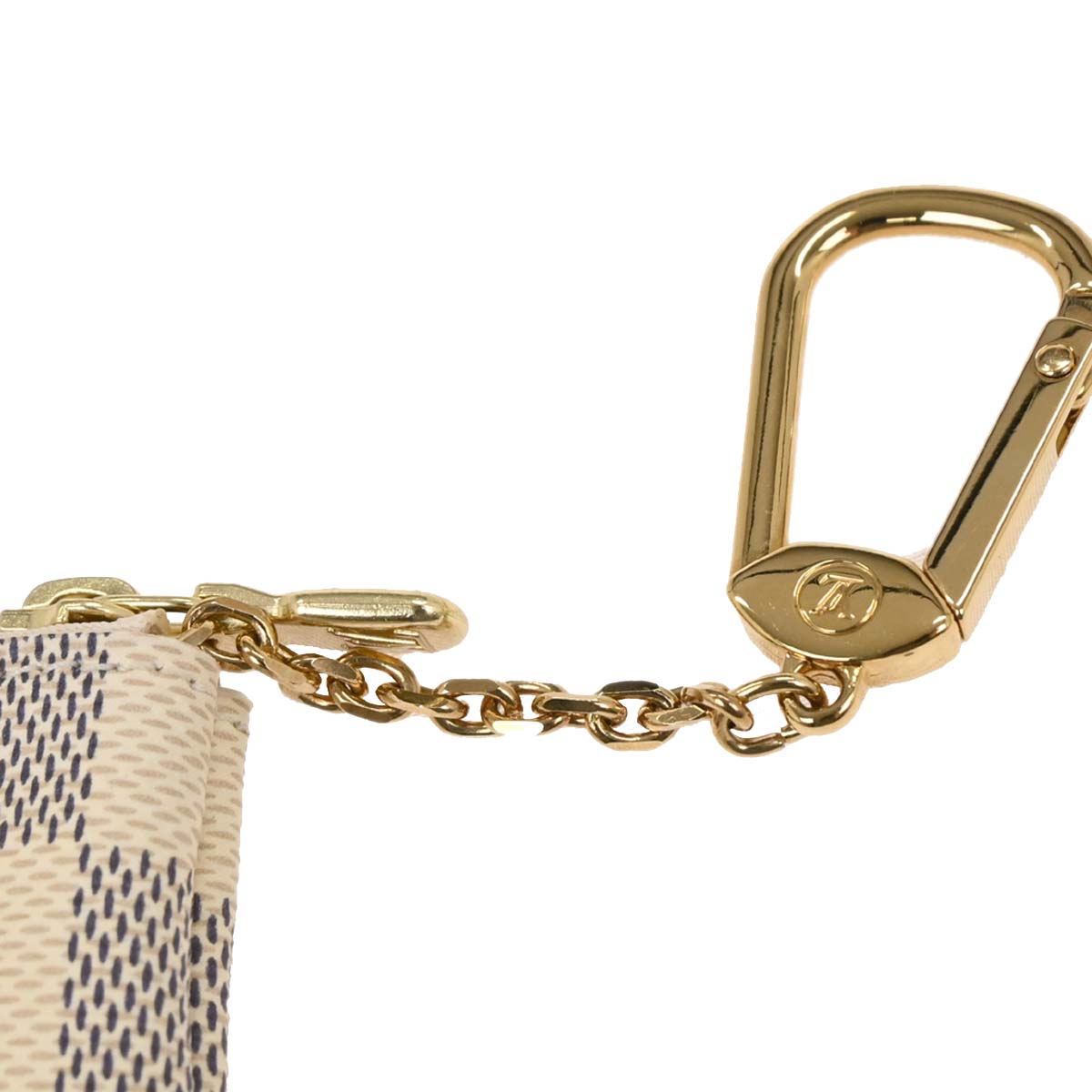 Louis Vuitton Damier Azur Pochette Cles Coin Case N62659