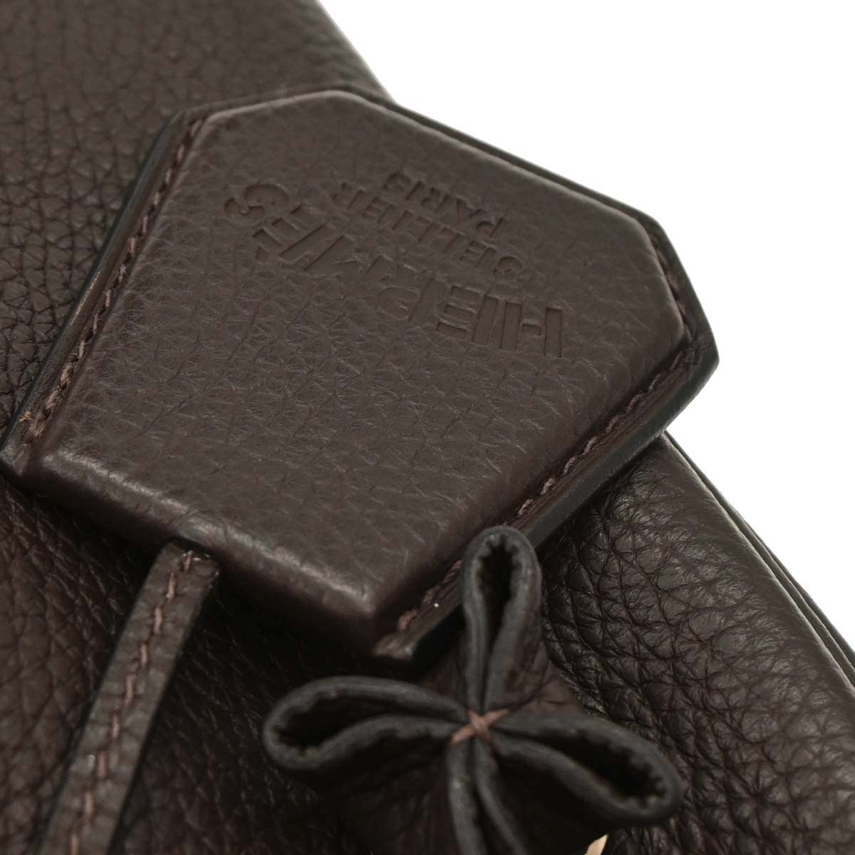 Hermes Ebene Taurillon Clemence Silky City 33 MM Shoulder Bag