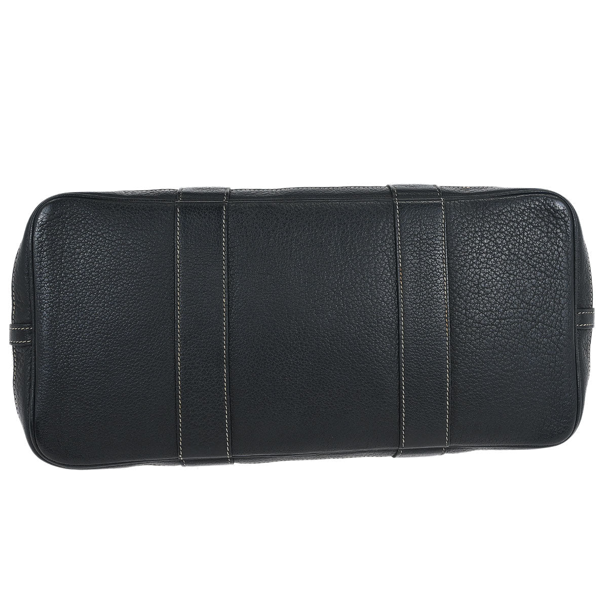 Hermes Black Toile H Buffalo Garden Party 36 PM Tote Bag