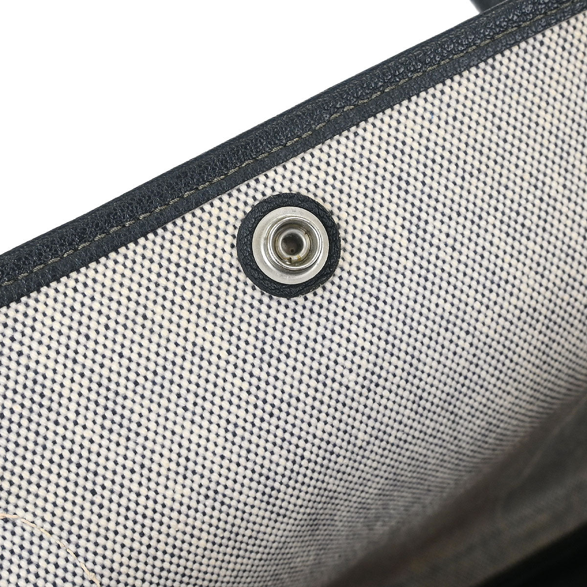 Hermes Black Toile H Buffalo Garden Party 36 PM Tote Bag