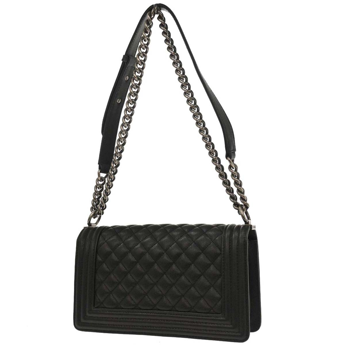 Boy Chanel 2019 Black Caviar Medium Shoulder Bag