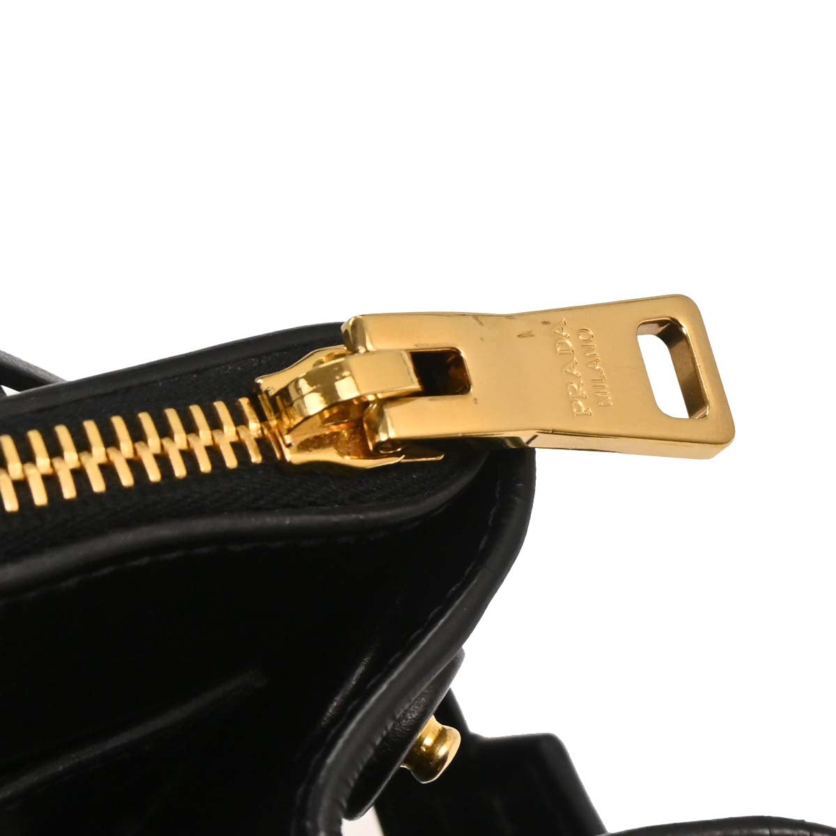 Prada Black Leather Paradigme 2way Shoulder Tote Handbag