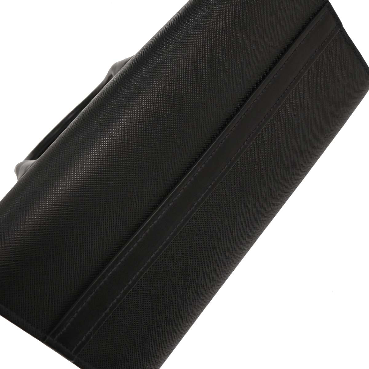 Prada Black Leather Paradigme 2way Shoulder Tote Handbag