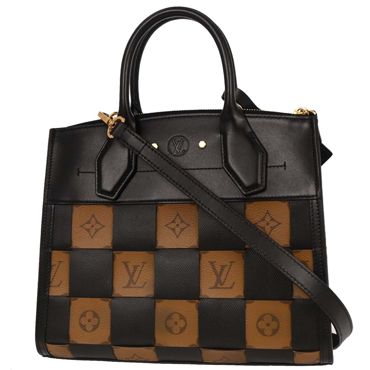 Louis Vuitton Monogram Reverse City Steamer PM Tote Bag M53252