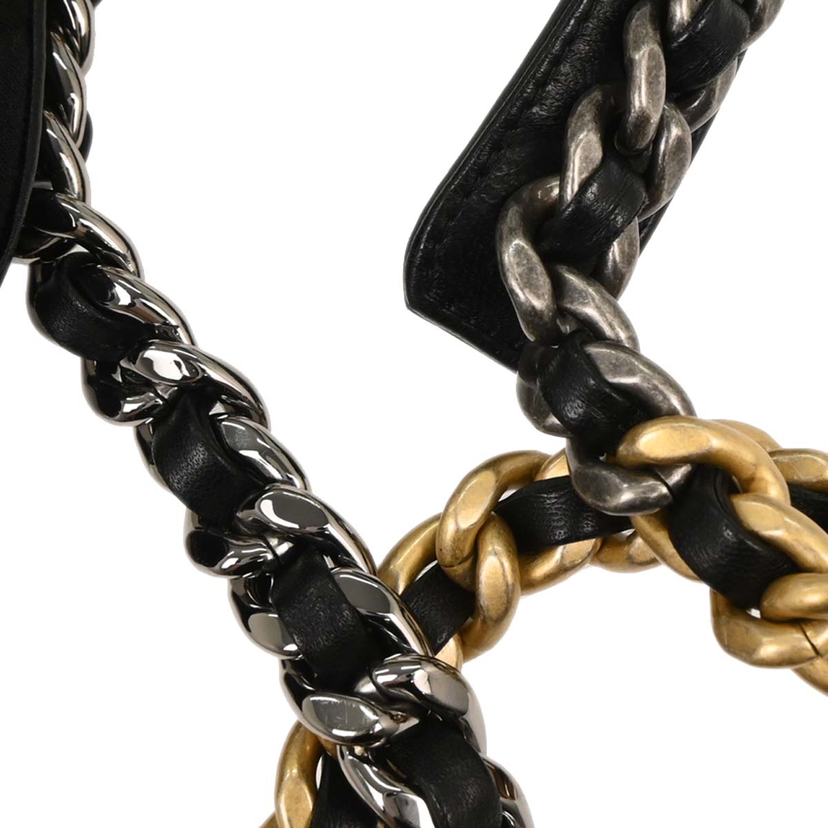 Chanel 2019 Black Cotton 19 2way Shoulder Handbag