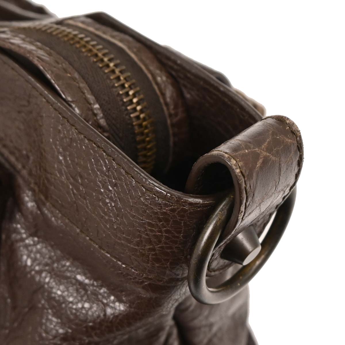 Balenciaga Brown The Town 2way Shoulder Handbag