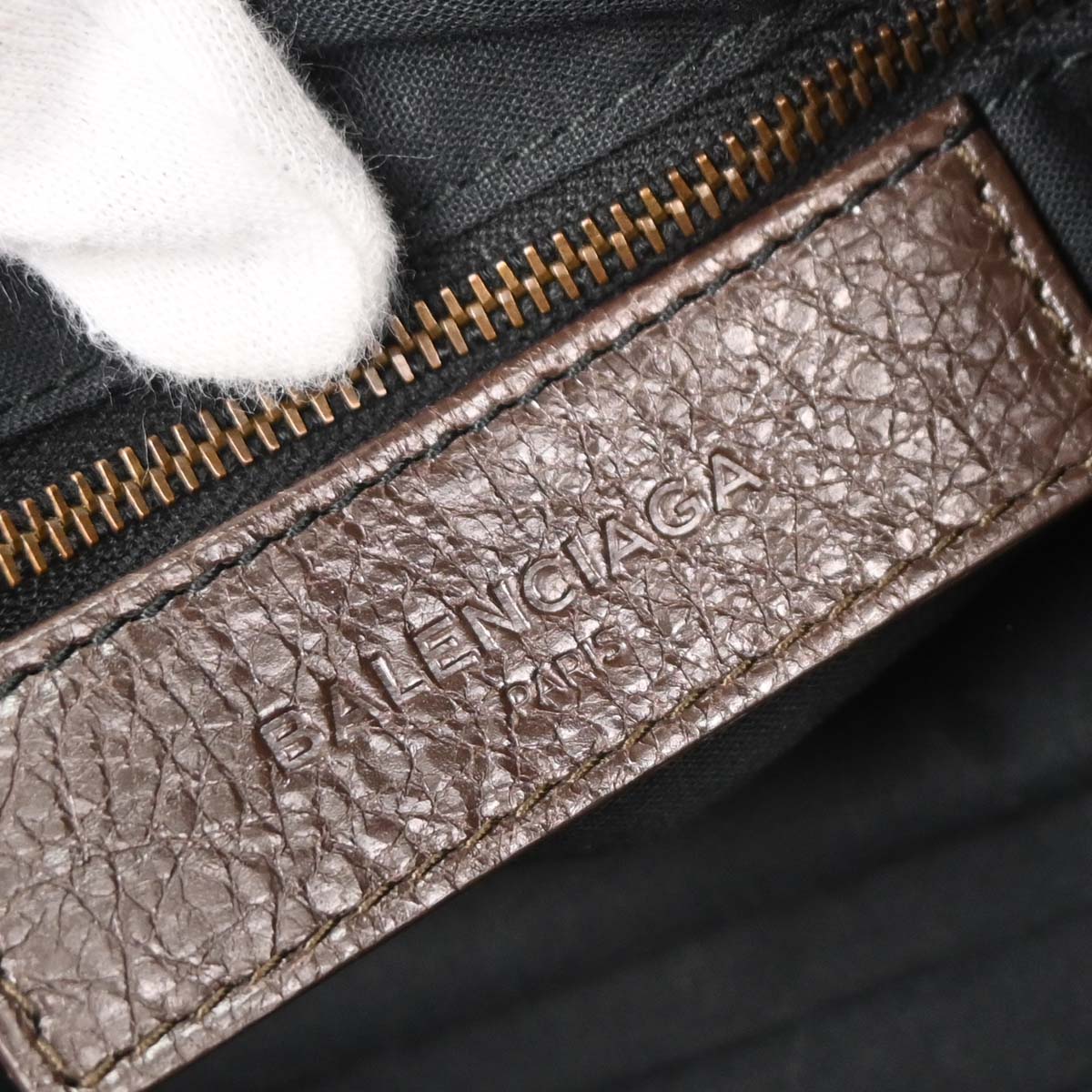 Balenciaga Brown The Town 2way Shoulder Handbag