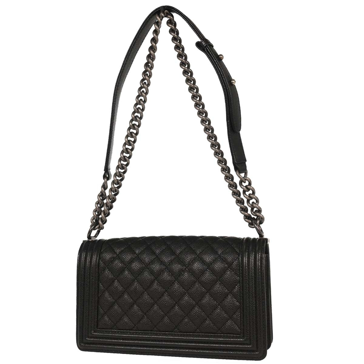 Boy Chanel Black Caviar Medium Shoulder Bag