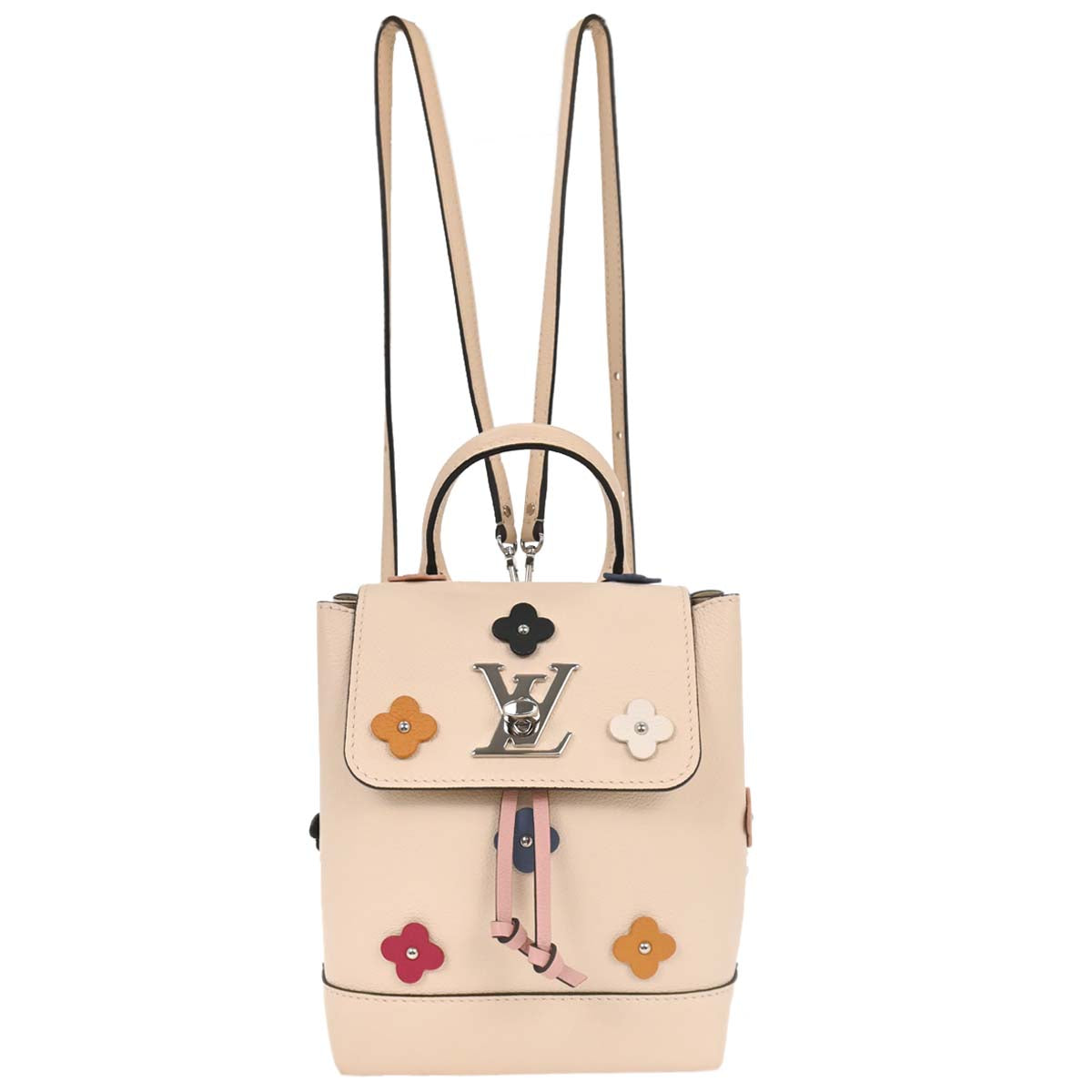 Louis Vuitton Beige Calfskin Lockme Backpack M53079