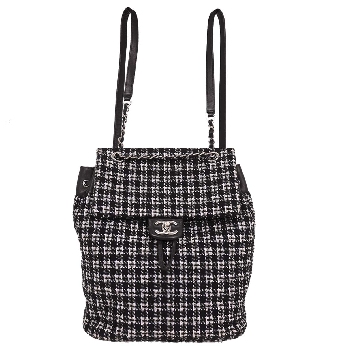 Chanel 2016-2017 Black Tweed Urban Spirit Backpack Backpack