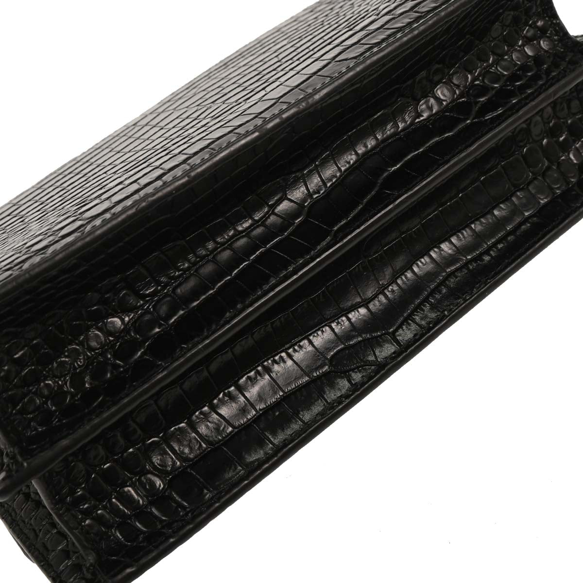 Saint Laurent * Black Leather Sunset Shoulder Bag