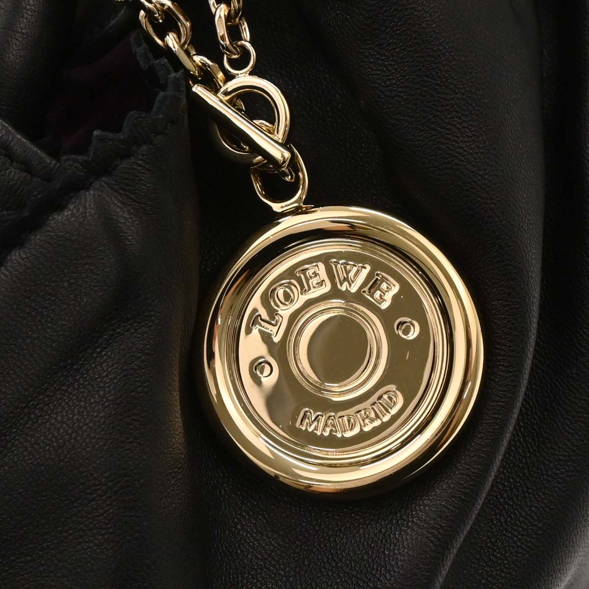 Loewe Black Lambskin Nappa Aire Tote Handbag