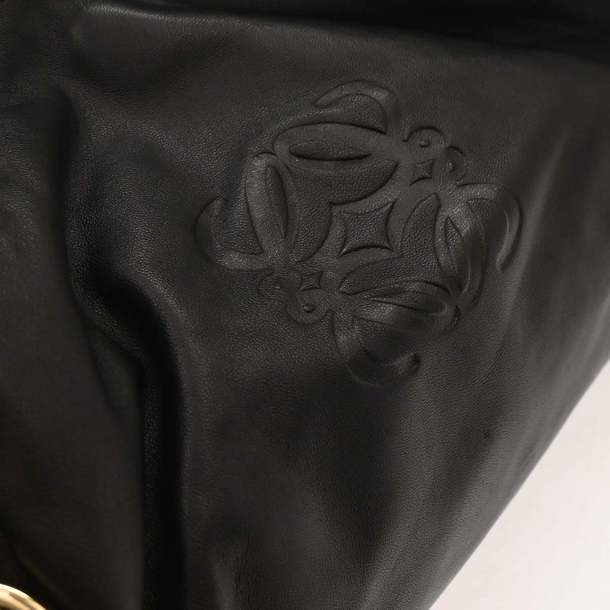 Loewe Black Lambskin Nappa Aire Tote Handbag