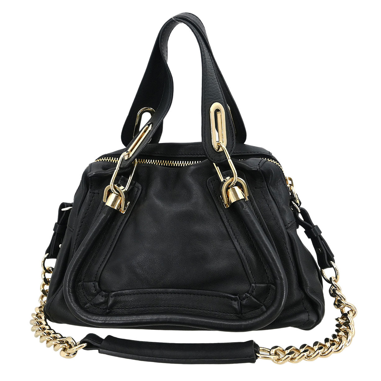 Chloe Black Paraty 2way Shoulder Handbag