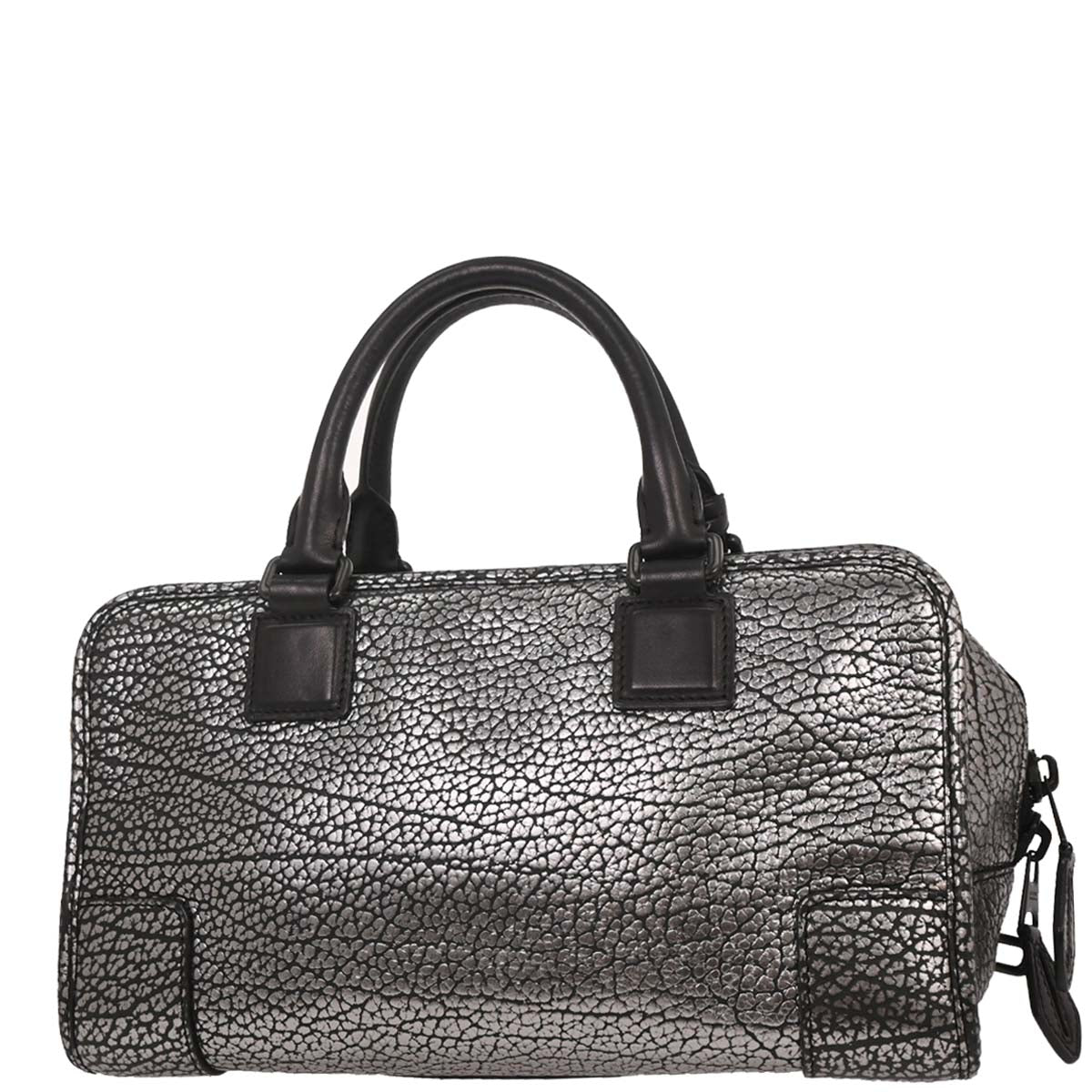 Loewe Silver Black Amazona 28 Handbag