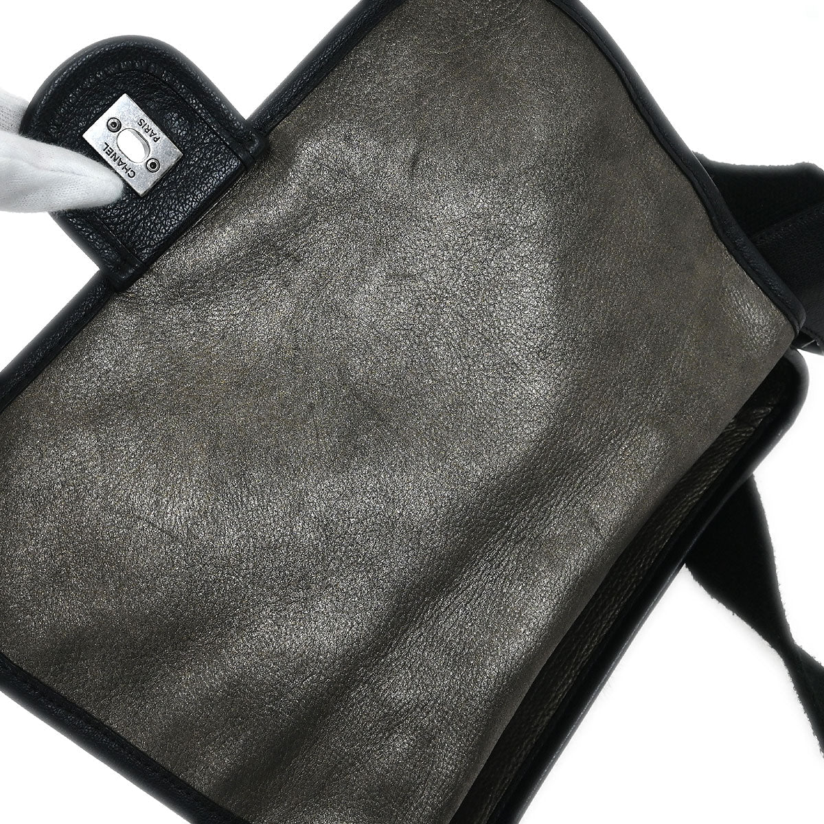 Chanel * 2015-2016 Black Faux Fur Dallas Collection Bag 2way Handbag