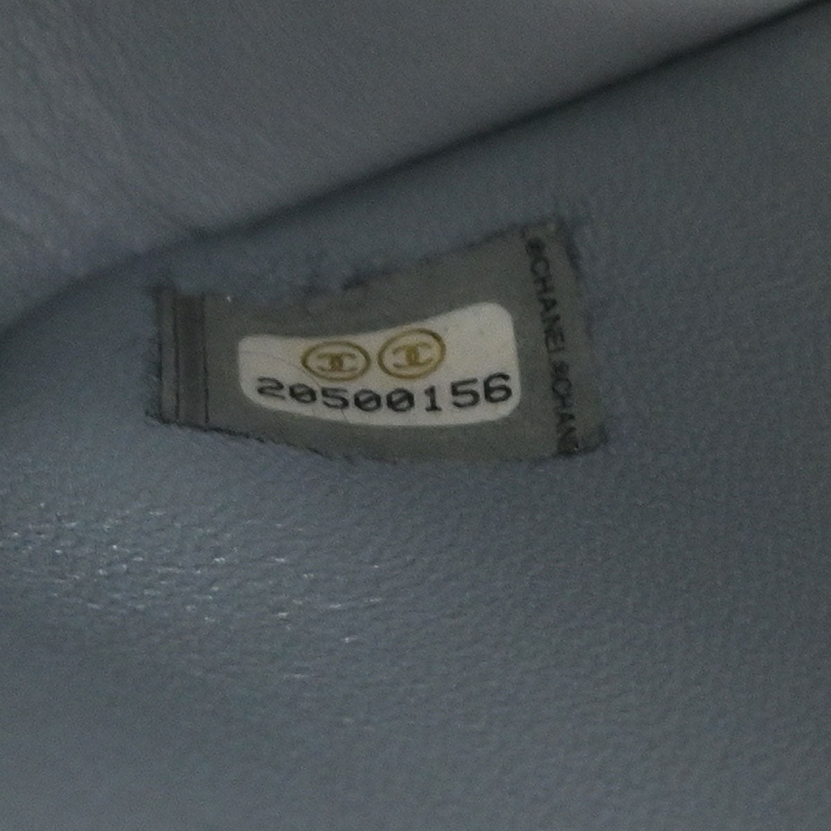 Chanel Light Blue Wool No.5 Turnlock Full Flap Shoulder Bag