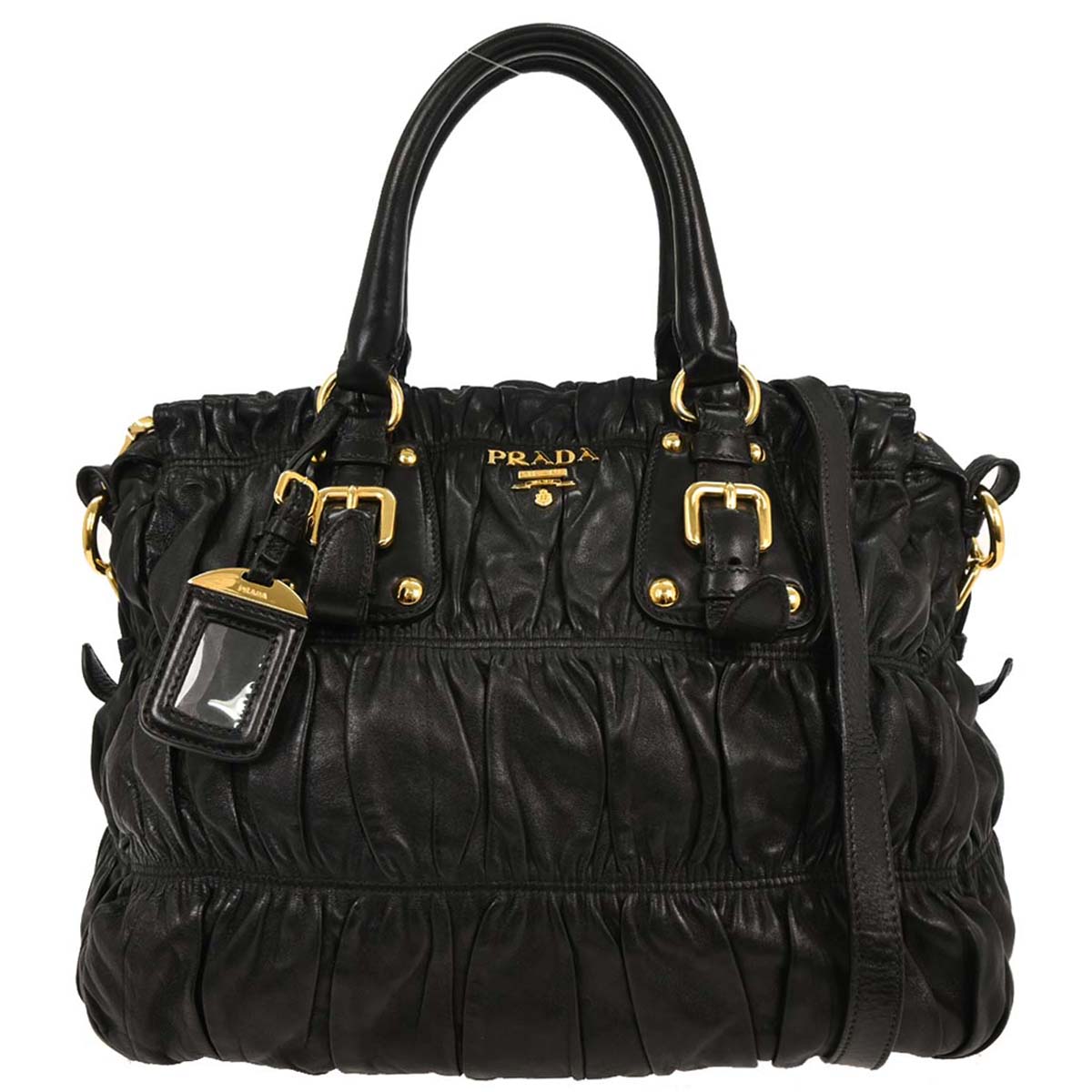 Prada Black 2way Shoulder Tote Bag