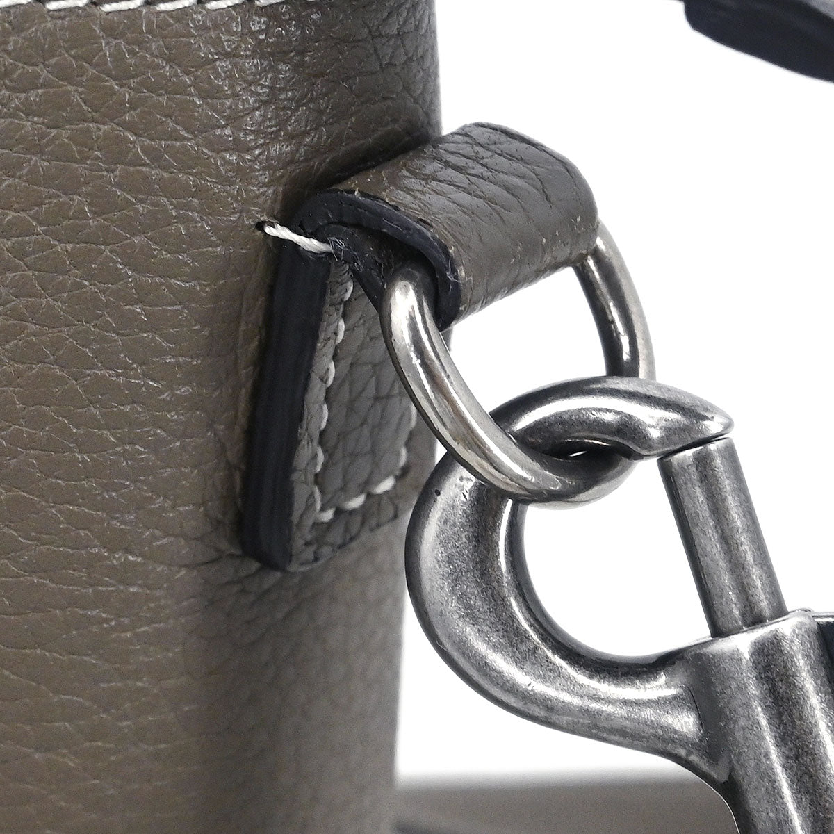 Celine Brown Leather Nano Luggage 2way Shoulder Tote Bag