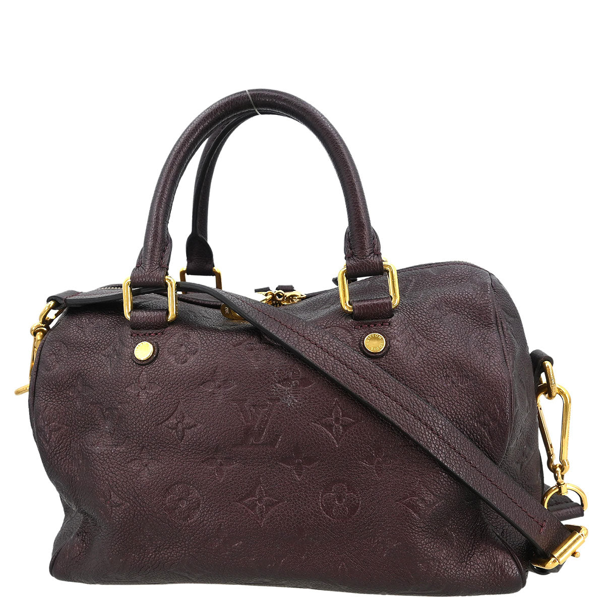 Louis Vuitton Purple Empreinte Speedy Bandouliere 25 M40765