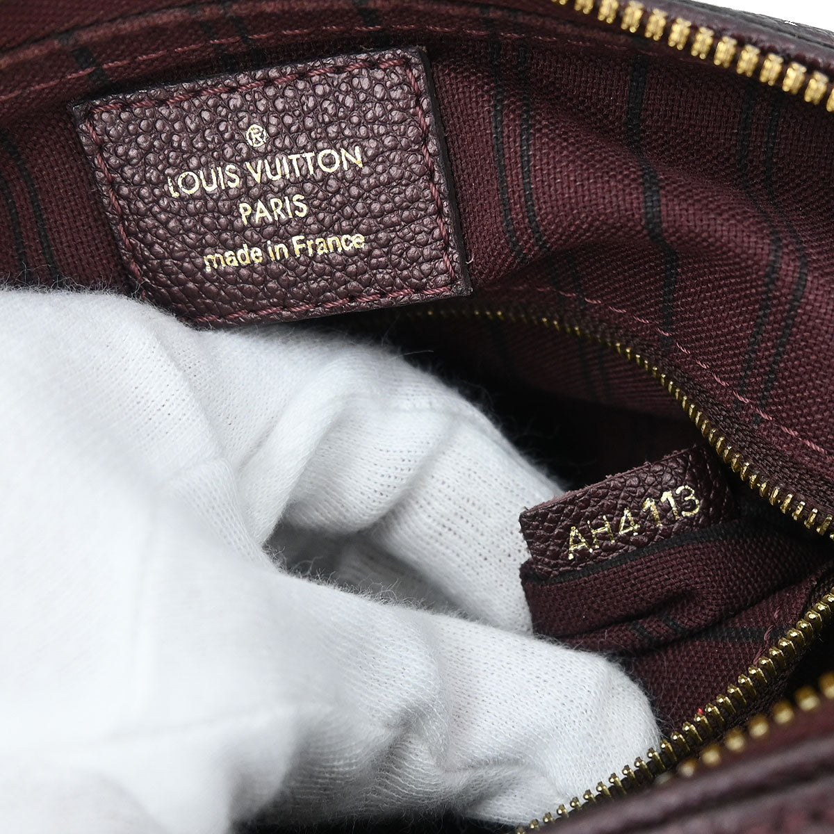 Louis Vuitton Purple Empreinte Speedy Bandouliere 25 M40765