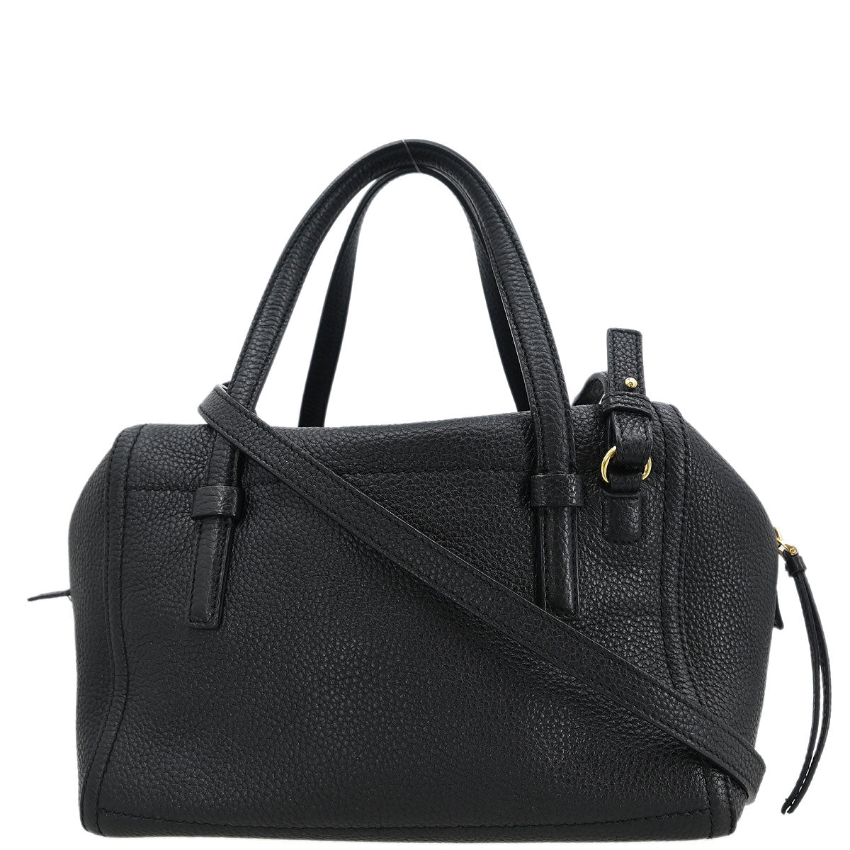 Salvatore Ferragamo Black Gancini 2way Shoulder Handbag