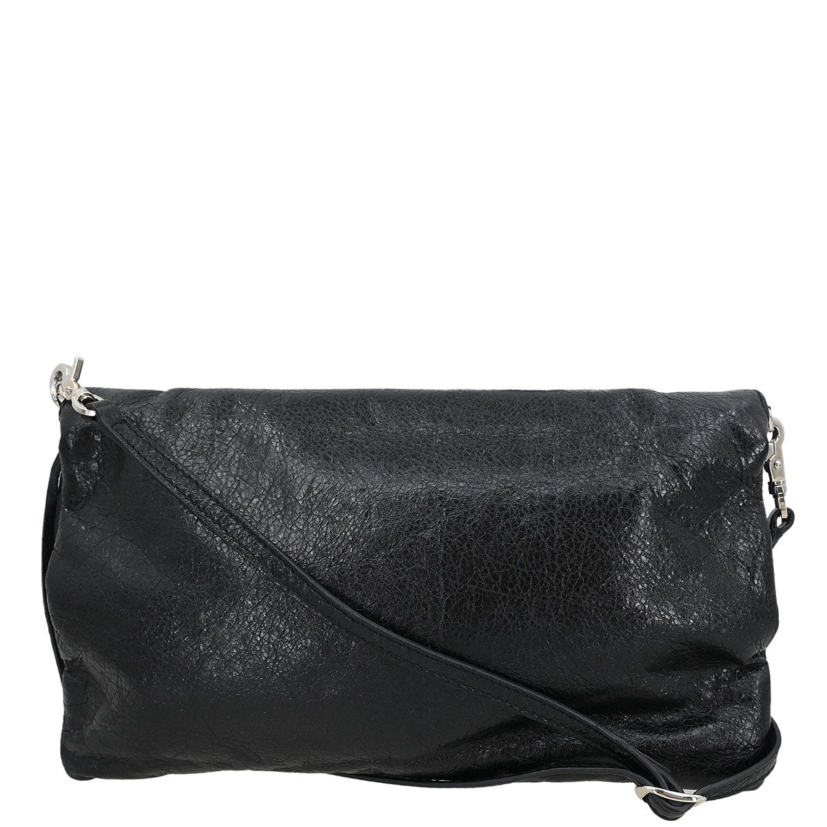 Balenciaga Black Leather Envelope Shoulder Bag