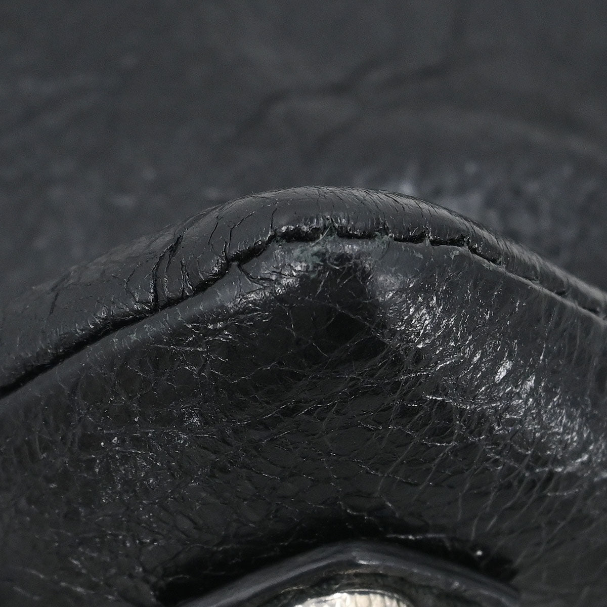 Balenciaga Black Leather Envelope Shoulder Bag