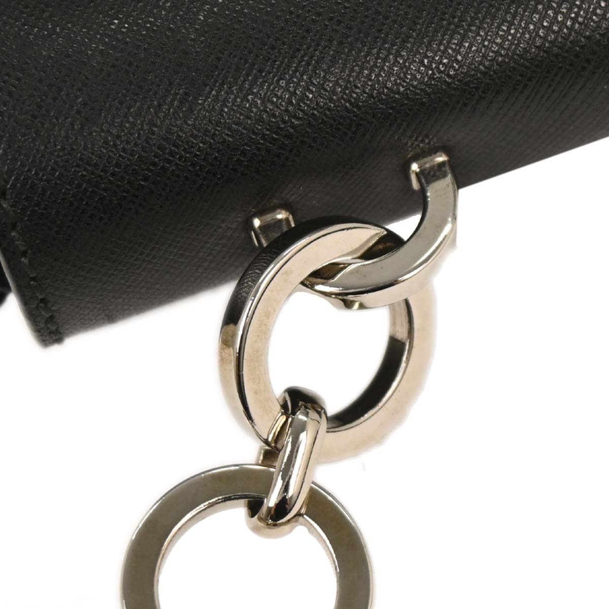 Salvatore Ferragamo Black Gancini Shoulder Bag