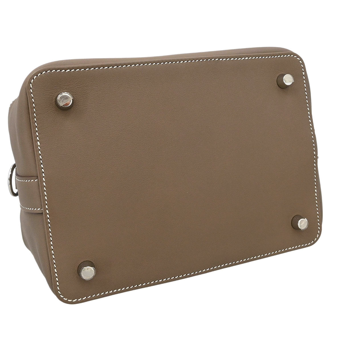 Hermes Etoupe Gray Veau Evercalf Toolbox 26 2way Shoulder Handbag