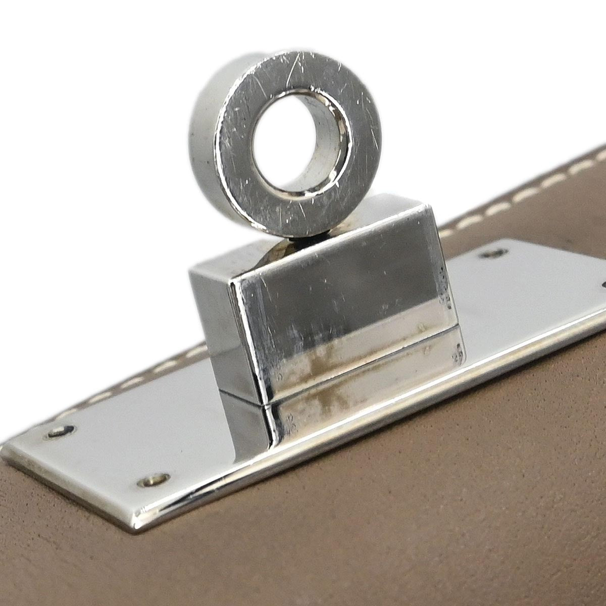 Hermes Etoupe Gray Veau Evercalf Toolbox 26 2way Shoulder Handbag