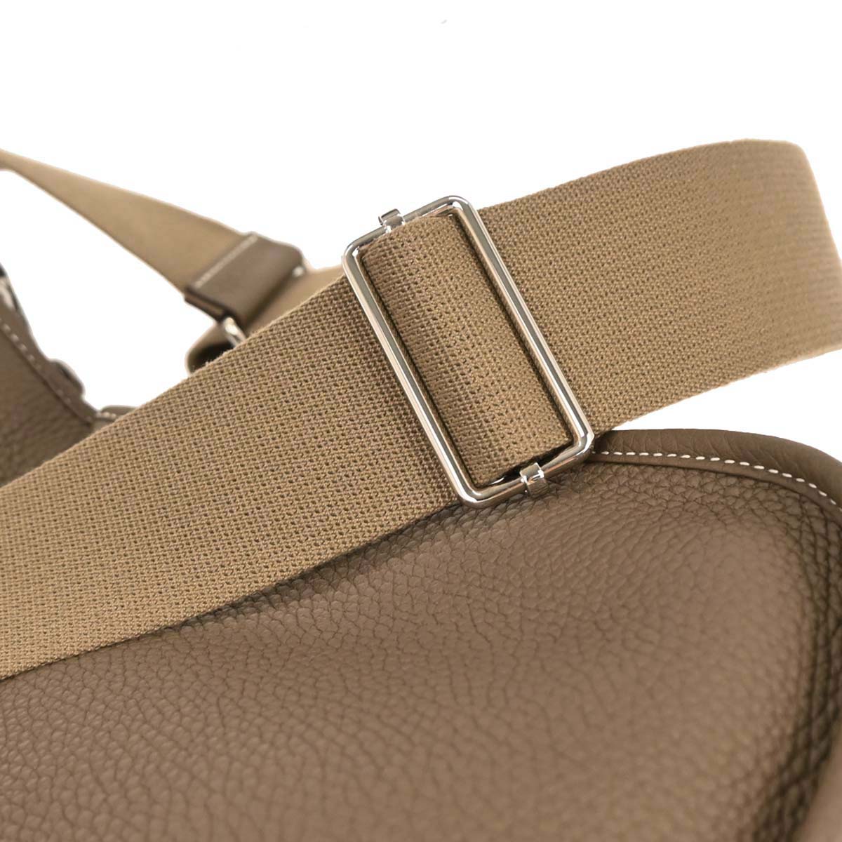 Hermes Etoupe Taurillon Clemence Evelyne 3 29 PM Shoulder Bag