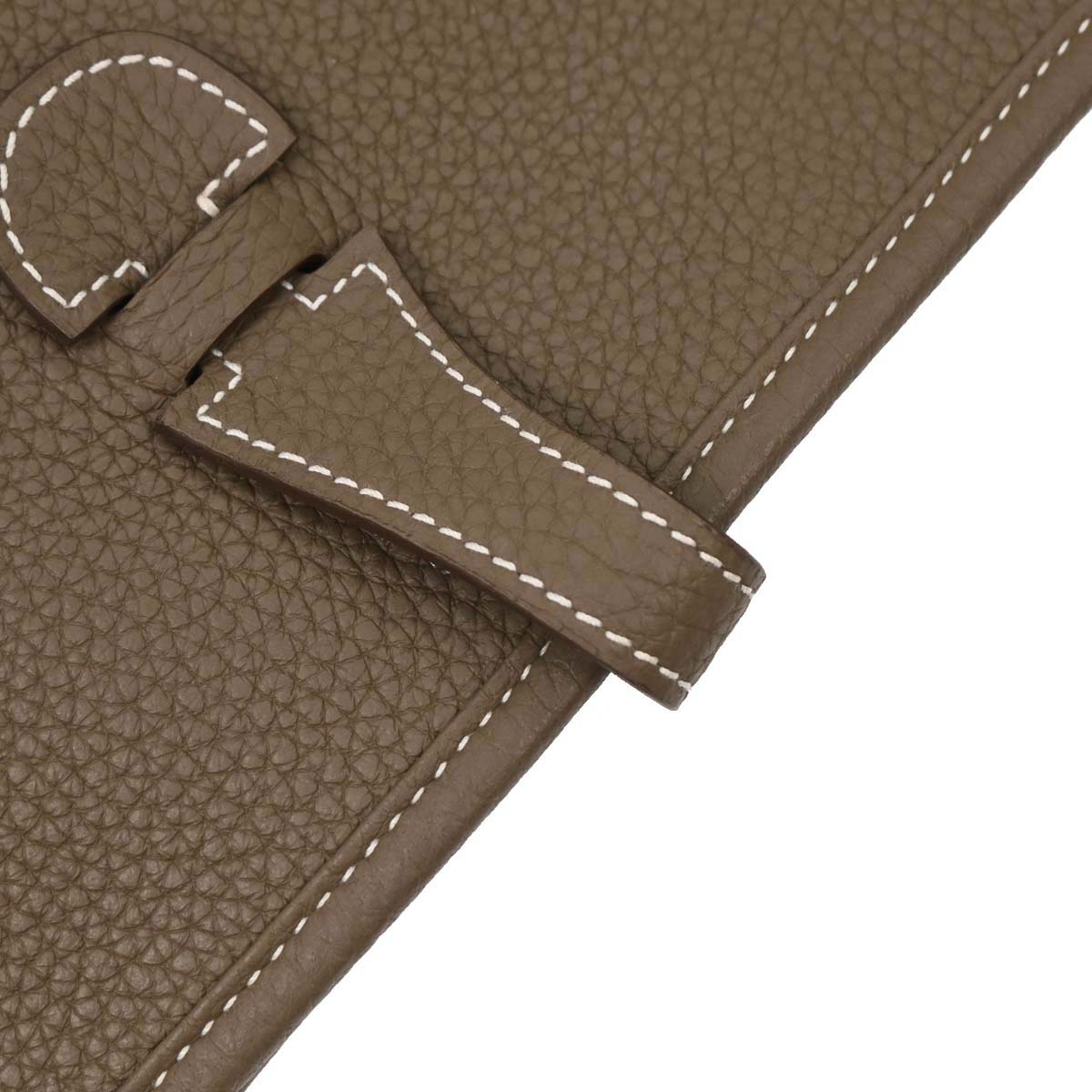 Hermes Etoupe Taurillon Clemence Evelyne 3 29 PM Shoulder Bag