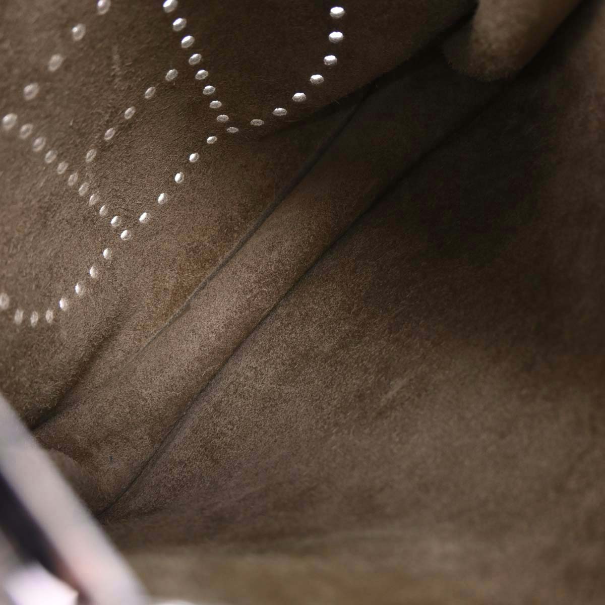 Hermes Etoupe Taurillon Clemence Evelyne 3 29 PM Shoulder Bag