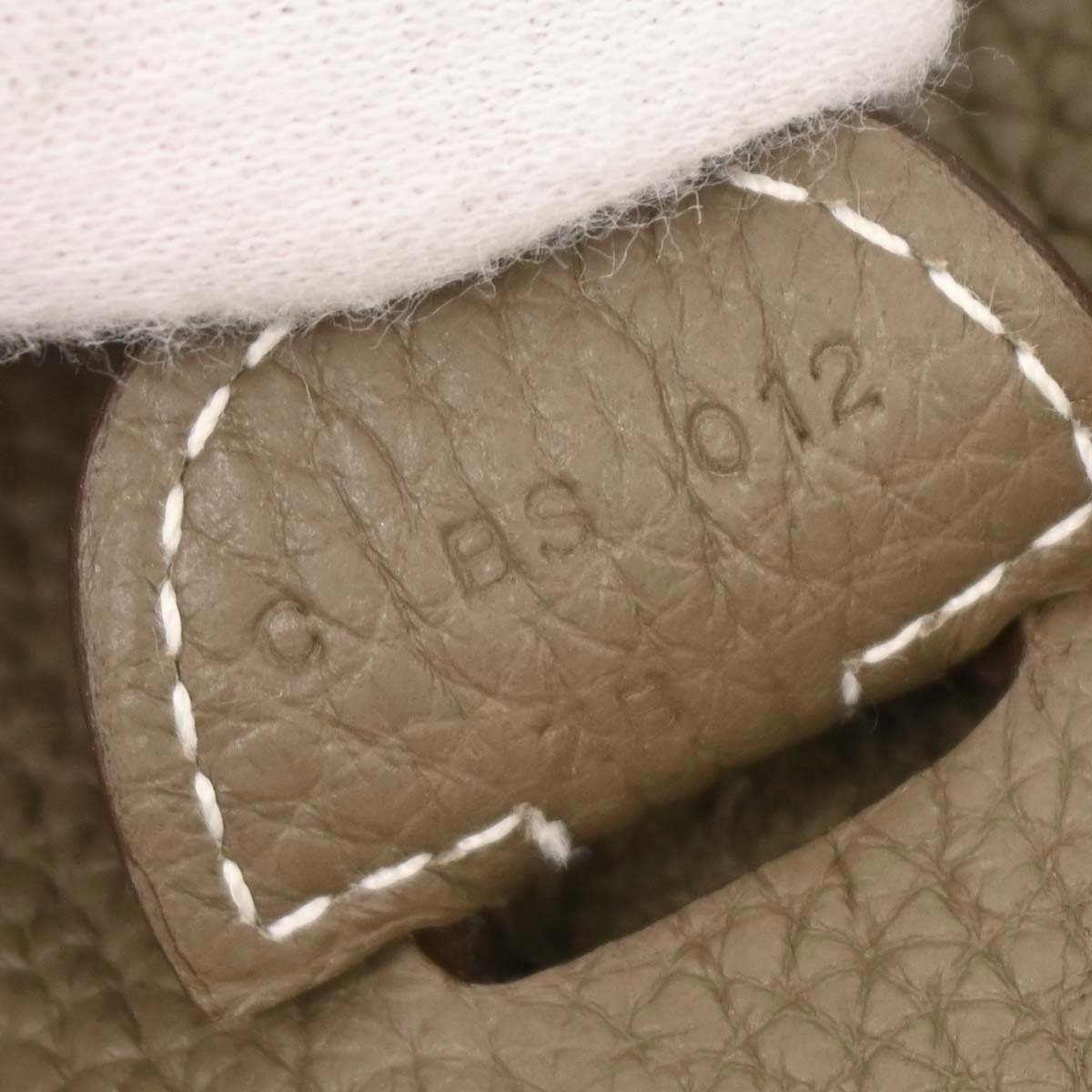 Hermes Etoupe Taurillon Clemence Evelyne 3 29 PM Shoulder Bag