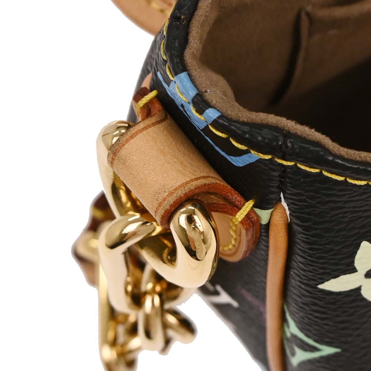 Louis Vuitton Black Monogram Multicolor Patty Handbag M40306