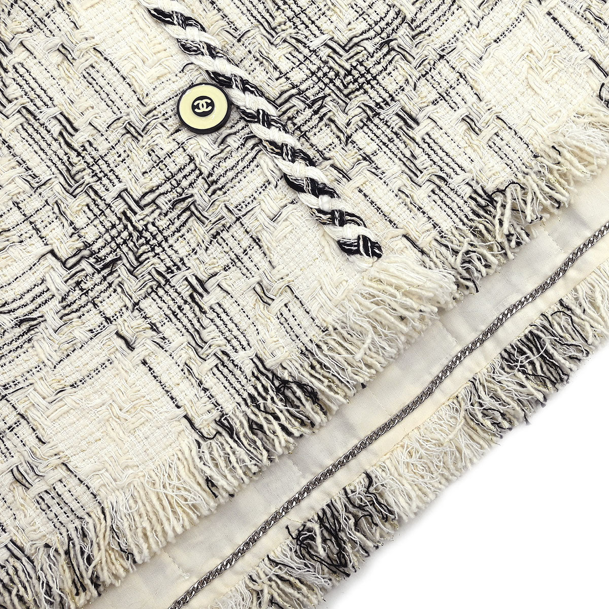 Chanel 2018 Colorless Jacket White #36