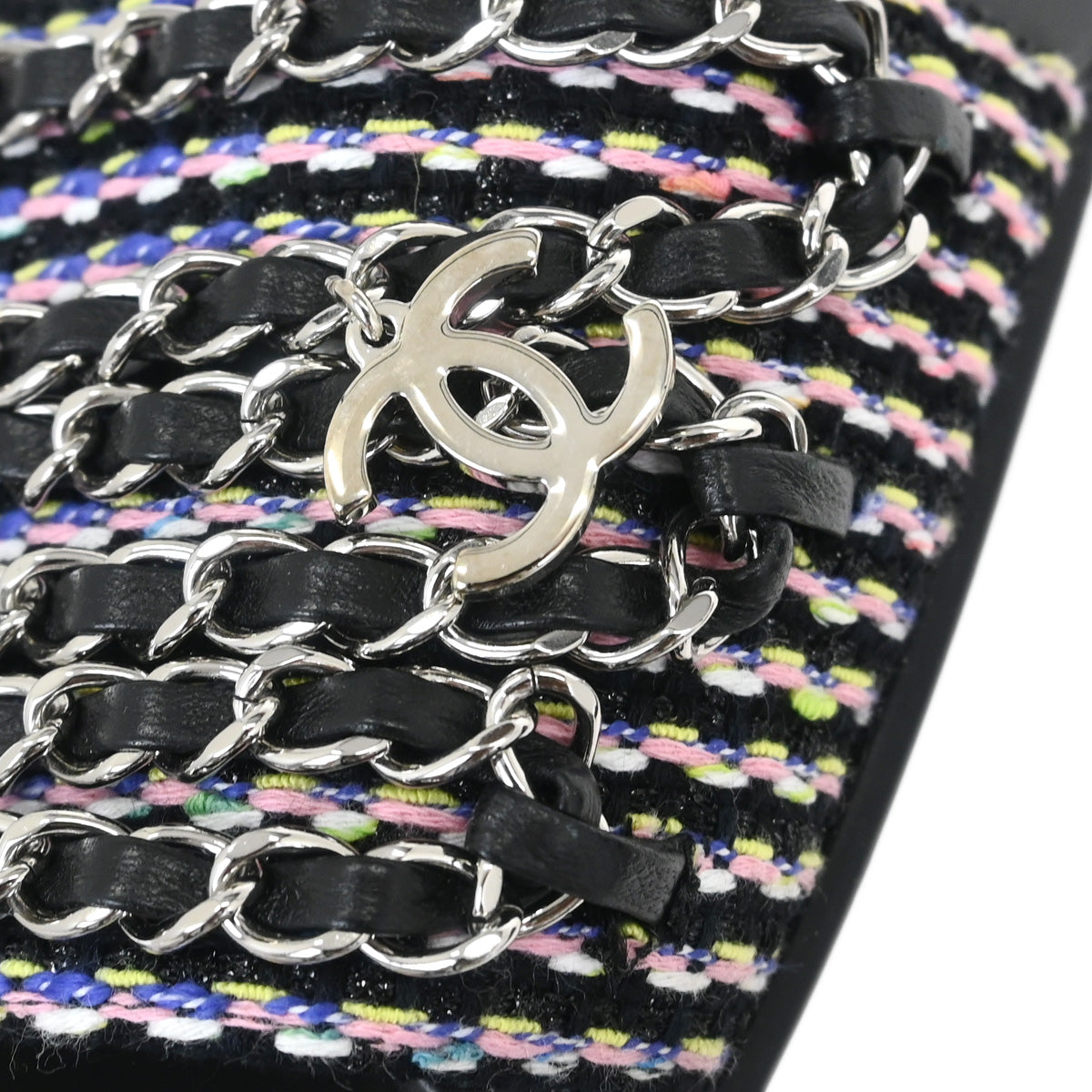 Chanel * Black Shoes Sandals #39