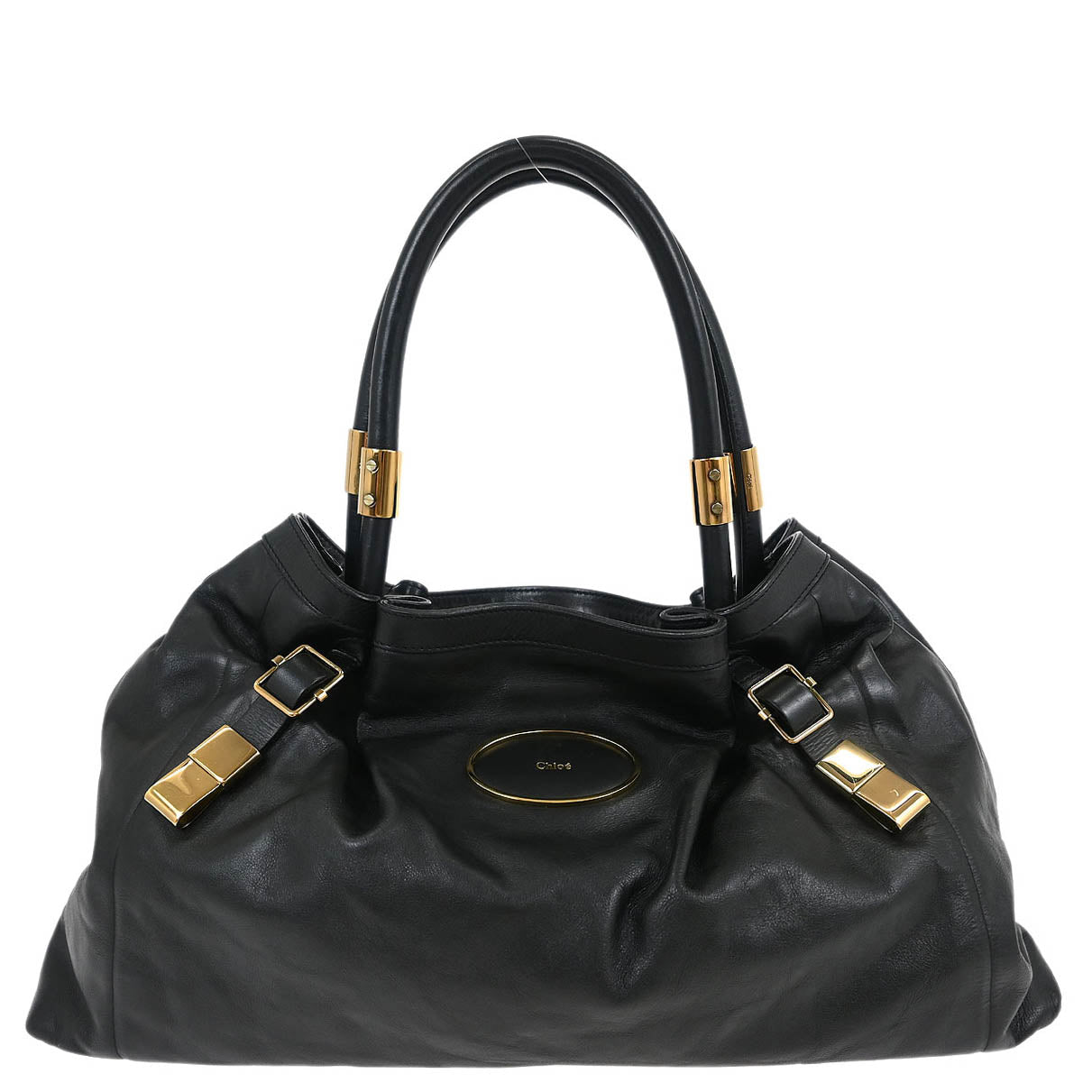 Chloe Black Victoria Tote Handbag