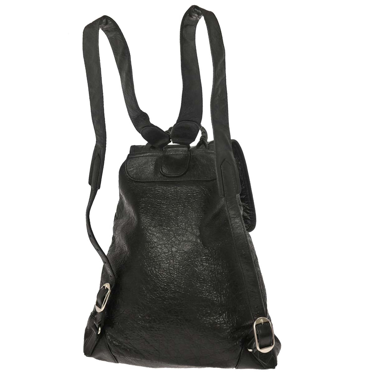 Balenciaga Black Leather Traveler Backpack