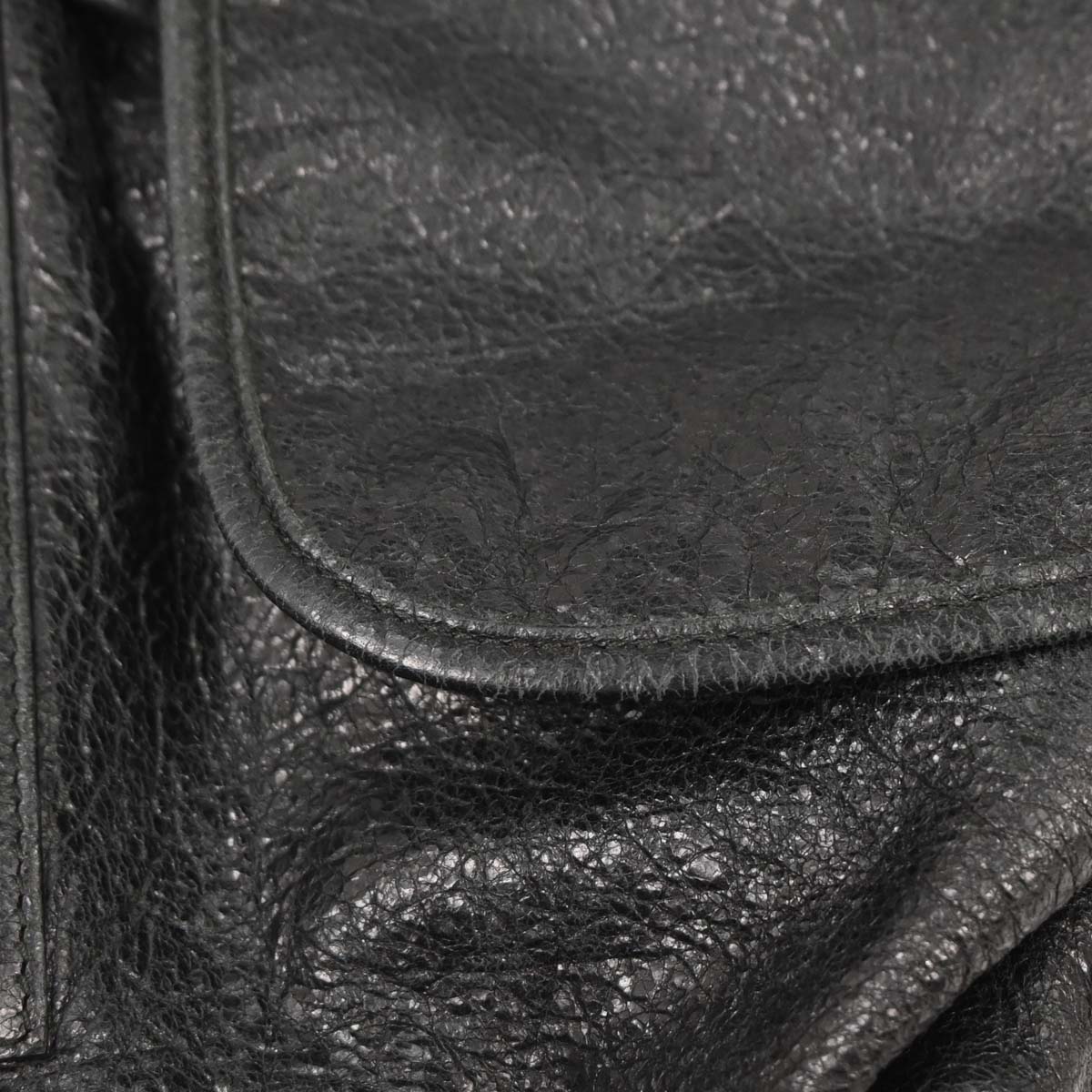 Balenciaga Black Leather Traveler Backpack