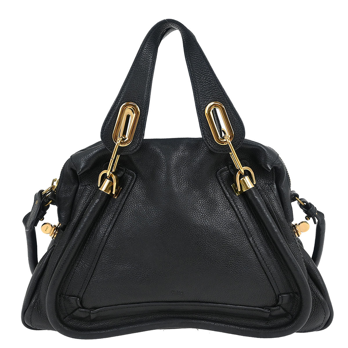 Chloe Black Paraty 2way Shoulder Handbag